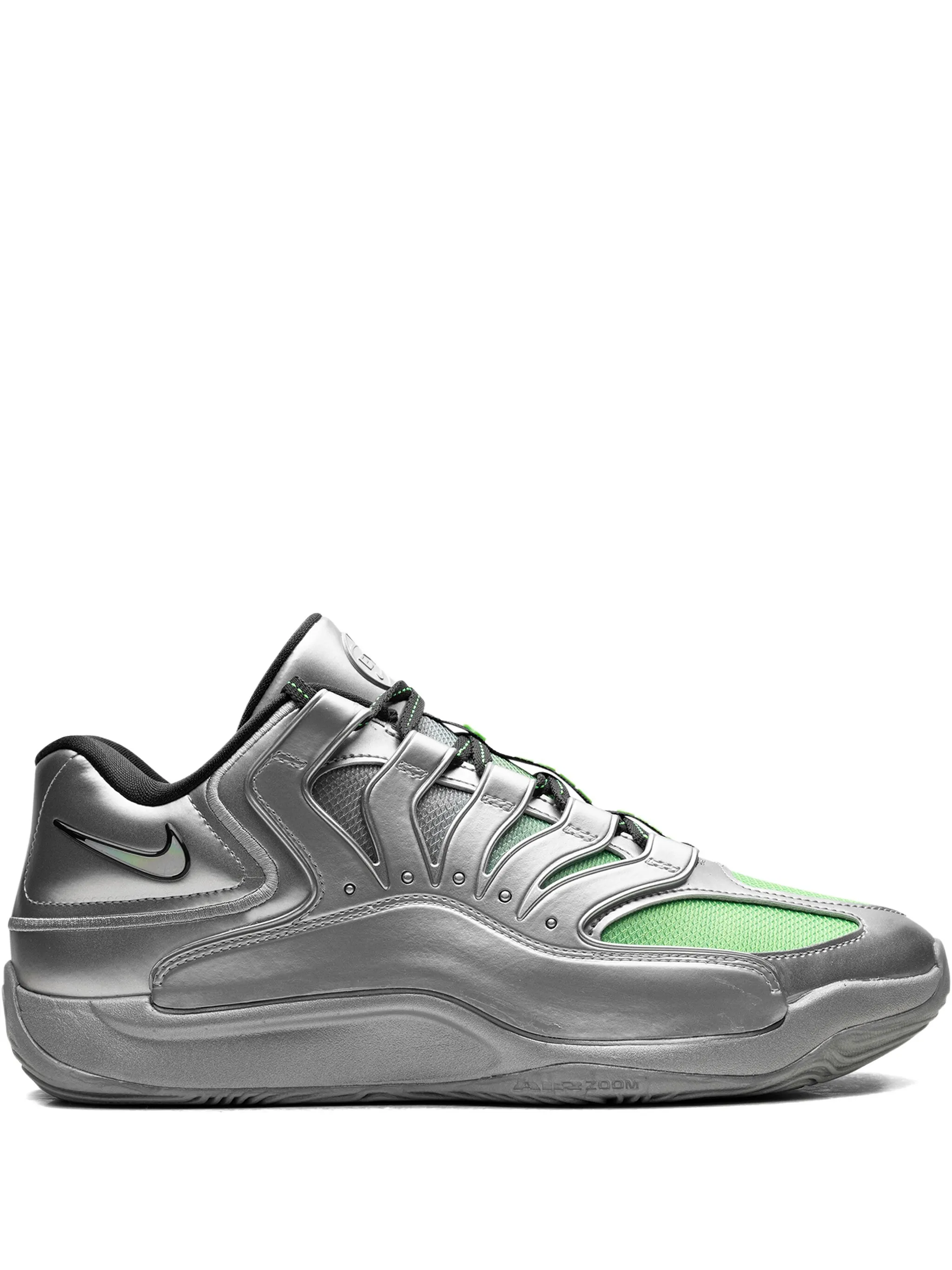 Кроссовки KD 18 EYBL Metallic Silver/Green Strike/Dark Smoke Nike, серый
Кроссовки KD 18 EYBL Metallic Silver/Green Strike/Dark Smoke Nike, серый