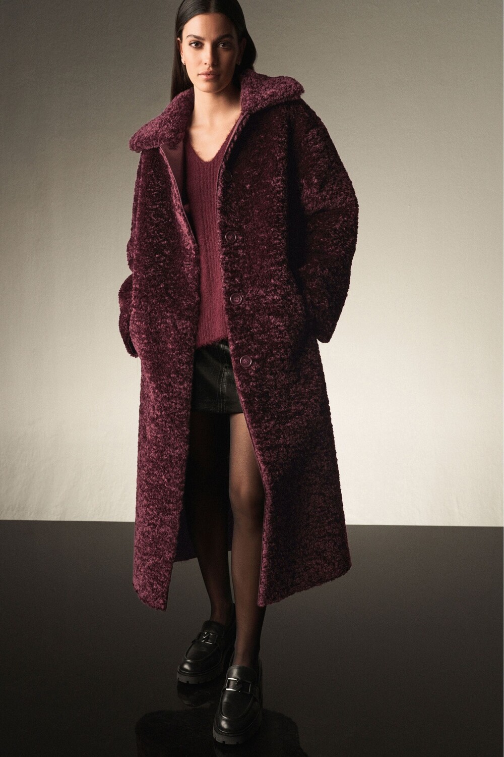 Пальто из плюшевого мишки Next, красный
Пальто из плюшевого мишки Next, красный