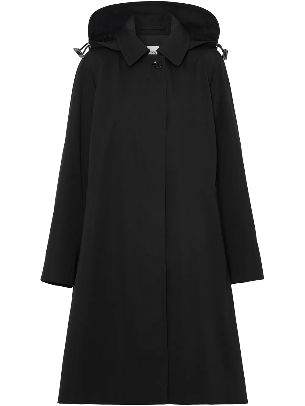 Габардиновое пальто с капюшоном BURBERRY, черный
Габардиновое пальто с капюшоном BURBERRY, черный