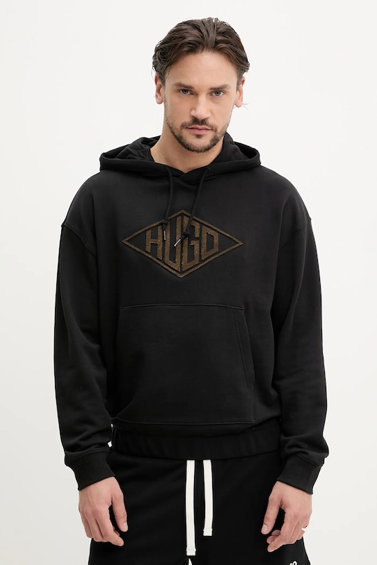 Хлопковая толстовка Hugo, черный
Хлопковая толстовка Hugo, черный