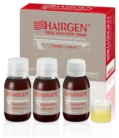 Hairgen Oral Solution Добавка для хрупких волос 3x100 мл
Hairgen Oral Solution Добавка для хрупких волос 3x100 мл