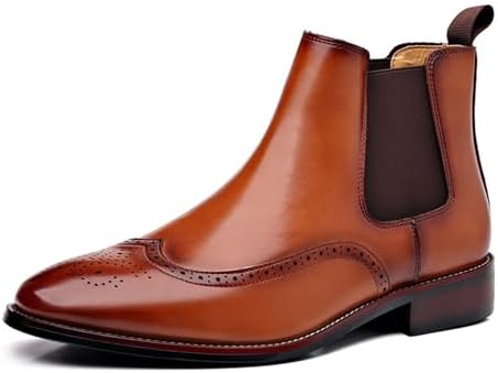 Мужские кожаные ботинки-оксфорды с крыльями и резным узором, модные британского стиля, с заостренным носком, на резинке, слипоны Челси, повседневные, деловые, формальные, ботильоны Glbdu, коричневый
Мужские кожаные ботинки-оксфорды с крыльями и резным узором, модные британского стиля, с заостренным носком, на резинке, слипоны Челси, повседневные, деловые, формальные, ботильоны Glbdu, коричневый