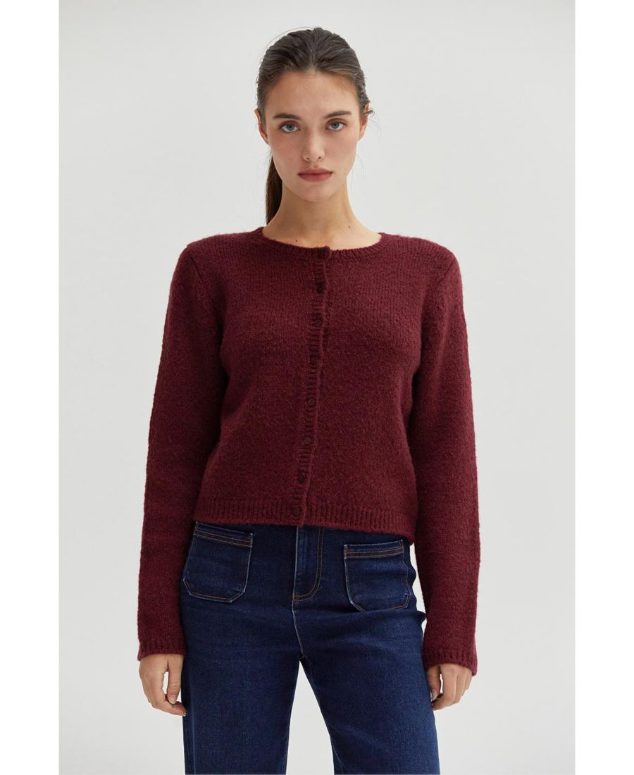 Женский кардиган Eliza на пуговицах CRESCENT, Dark red + cabernet
Женский кардиган Eliza на пуговицах CRESCENT, Dark red + cabernet