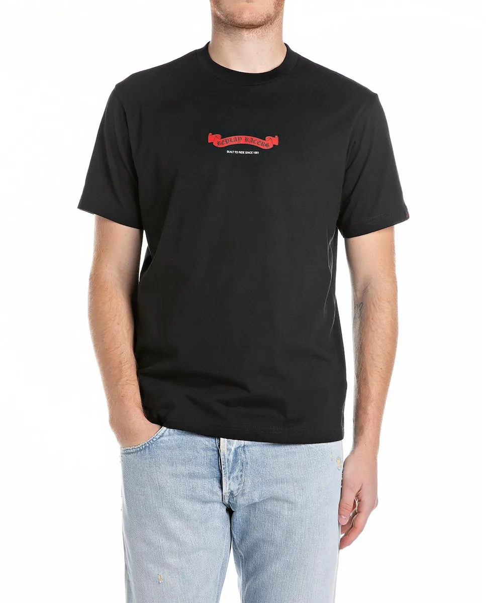 Мужская футболка с коротким рукавом и круглым вырезом Replay, черный
Мужская футболка с коротким рукавом и круглым вырезом Replay, черный