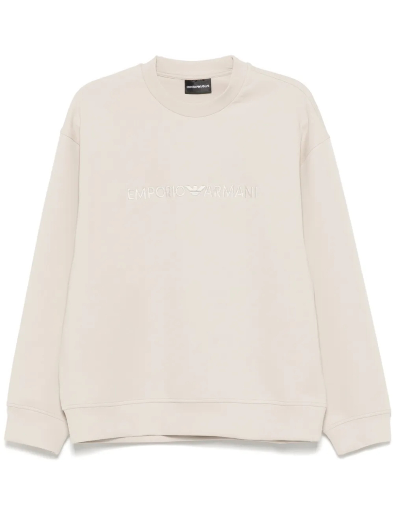 Emporio Armani толстовка с вышитым логотипом, серебряный 
Emporio Armani толстовка с вышитым логотипом, серебряный