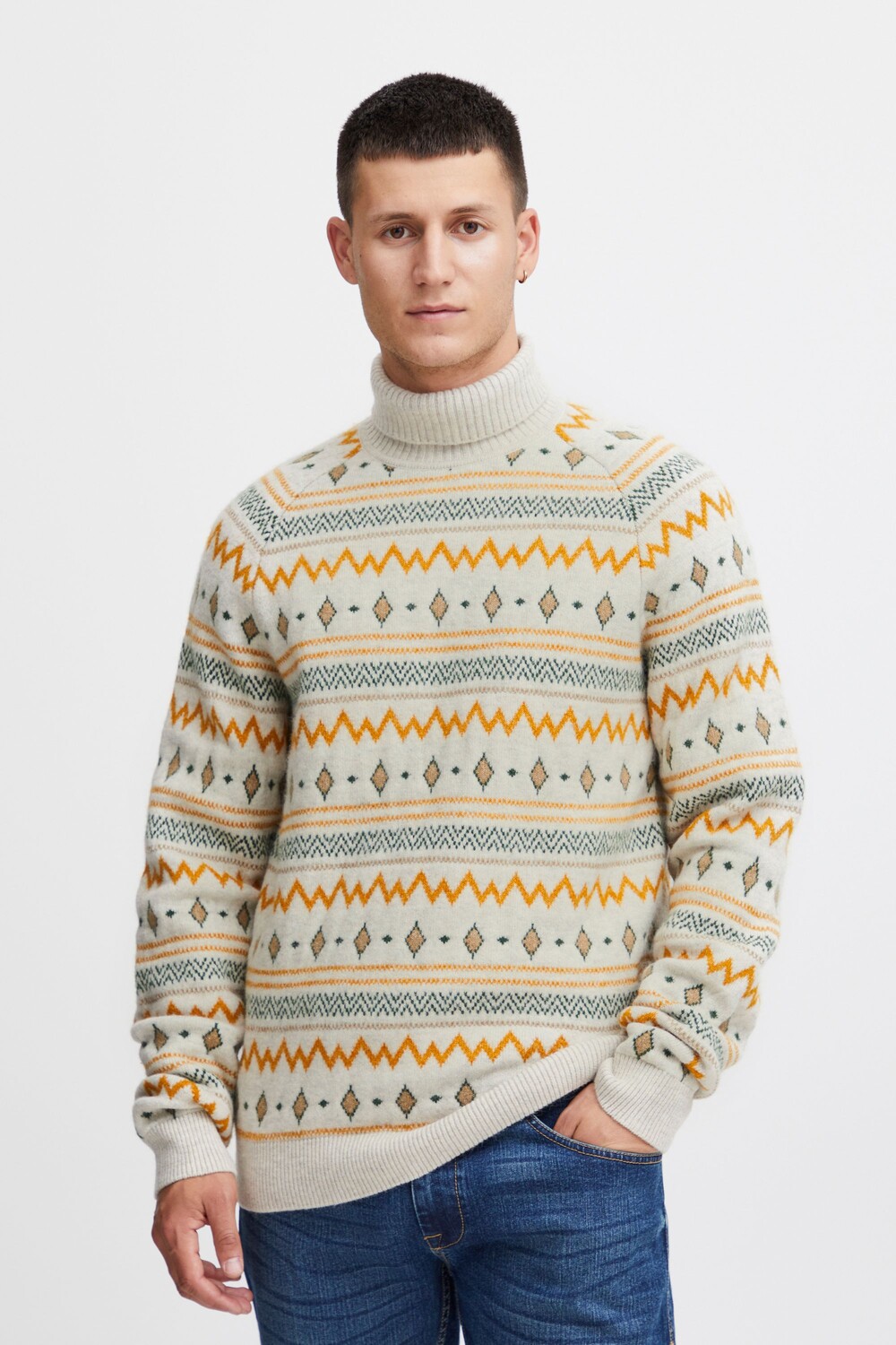 Пуловер BLEND Rollkragen 20716107, натуральный
Пуловер BLEND Rollkragen 20716107, натуральный