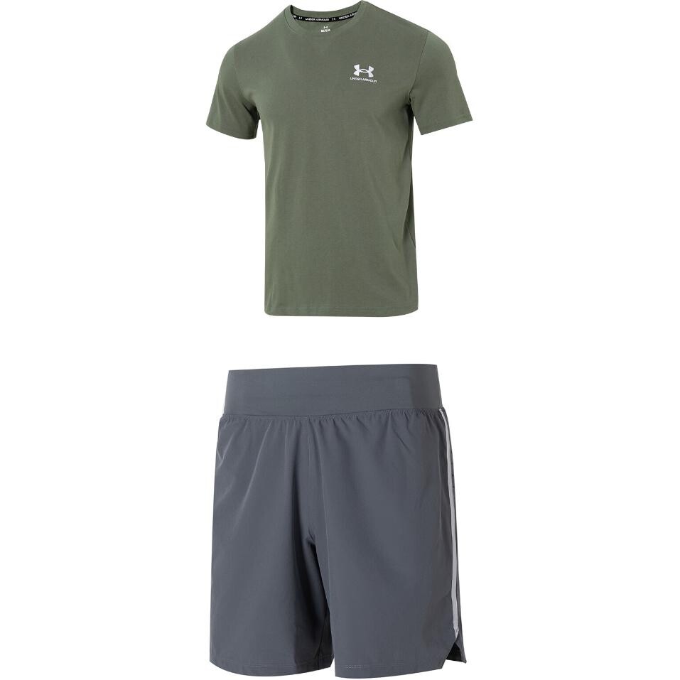 Повседневная спортивная одежда для мужчин, зеленый и серый Under Armour, зеленый
Повседневная спортивная одежда для мужчин, зеленый и серый Under Armour, зеленый