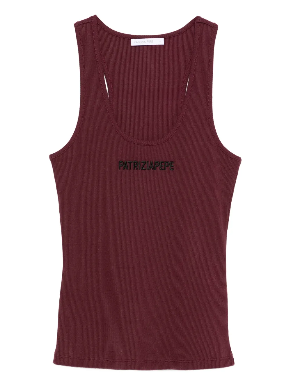 Ребристая майка с вышитым логотипом Patrizia Pepe, фиолетовый
Ребристая майка с вышитым логотипом Patrizia Pepe, фиолетовый