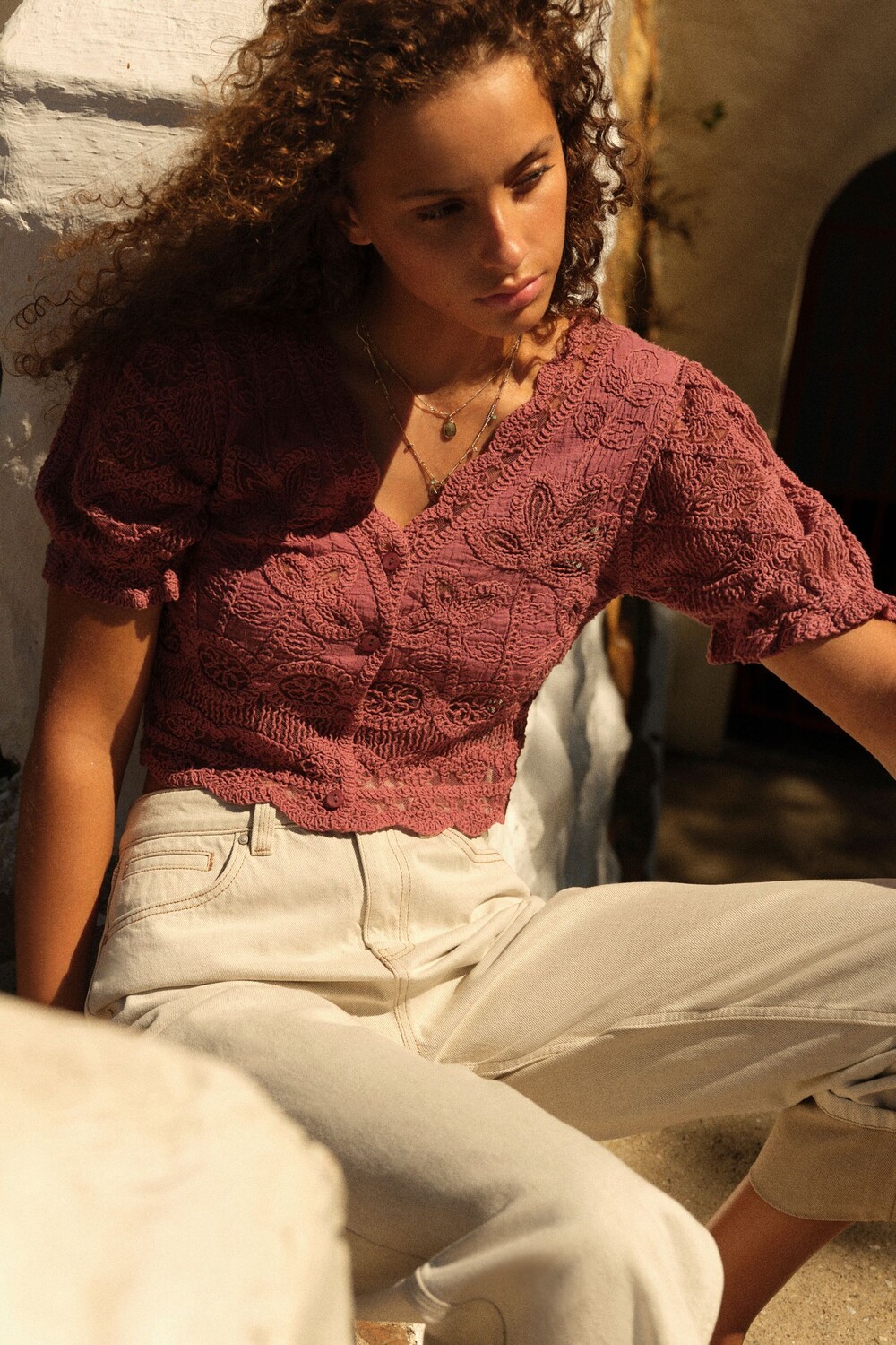 100% хлопок крючком рукава фонарики летний топ Next, розовый
100% хлопок крючком рукава фонарики летний топ Next, розовый