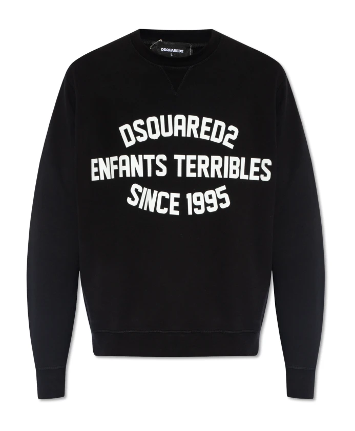 Свитшот с круглым вырезом Dsquared2, черный
Свитшот с круглым вырезом Dsquared2, черный