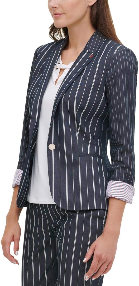Полосатый блейзер на одной пуговице Tommy Hilfiger, Indigo/Ivory
Полосатый блейзер на одной пуговице Tommy Hilfiger, Indigo/Ivory