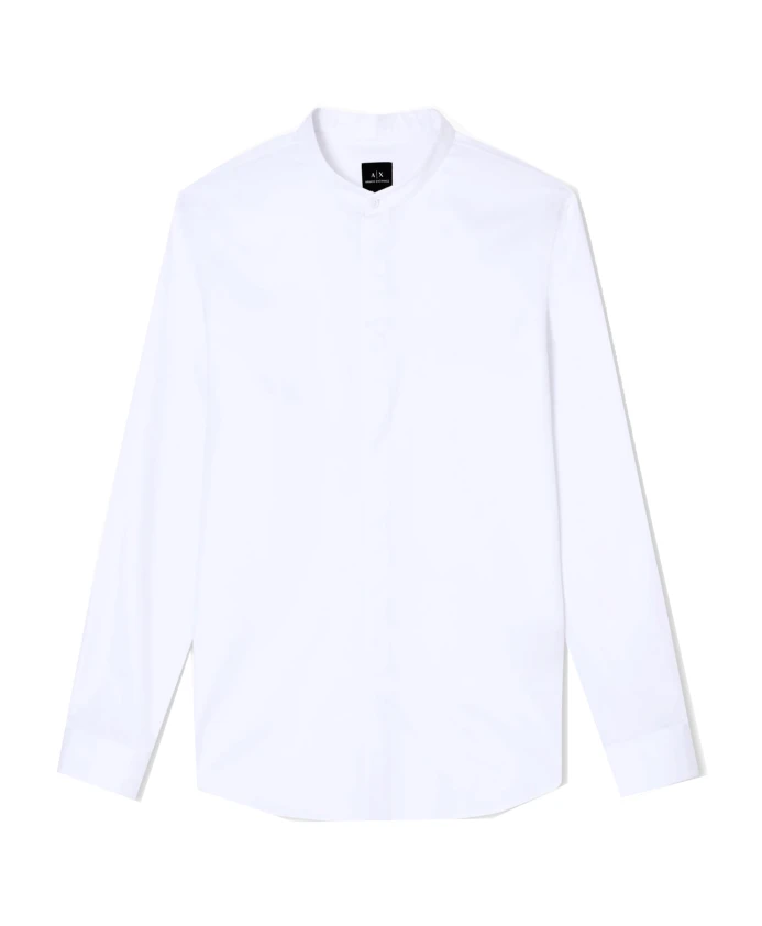Рубашка с воротником-стойкой Armani Exchange, белый
Рубашка с воротником-стойкой Armani Exchange, белый