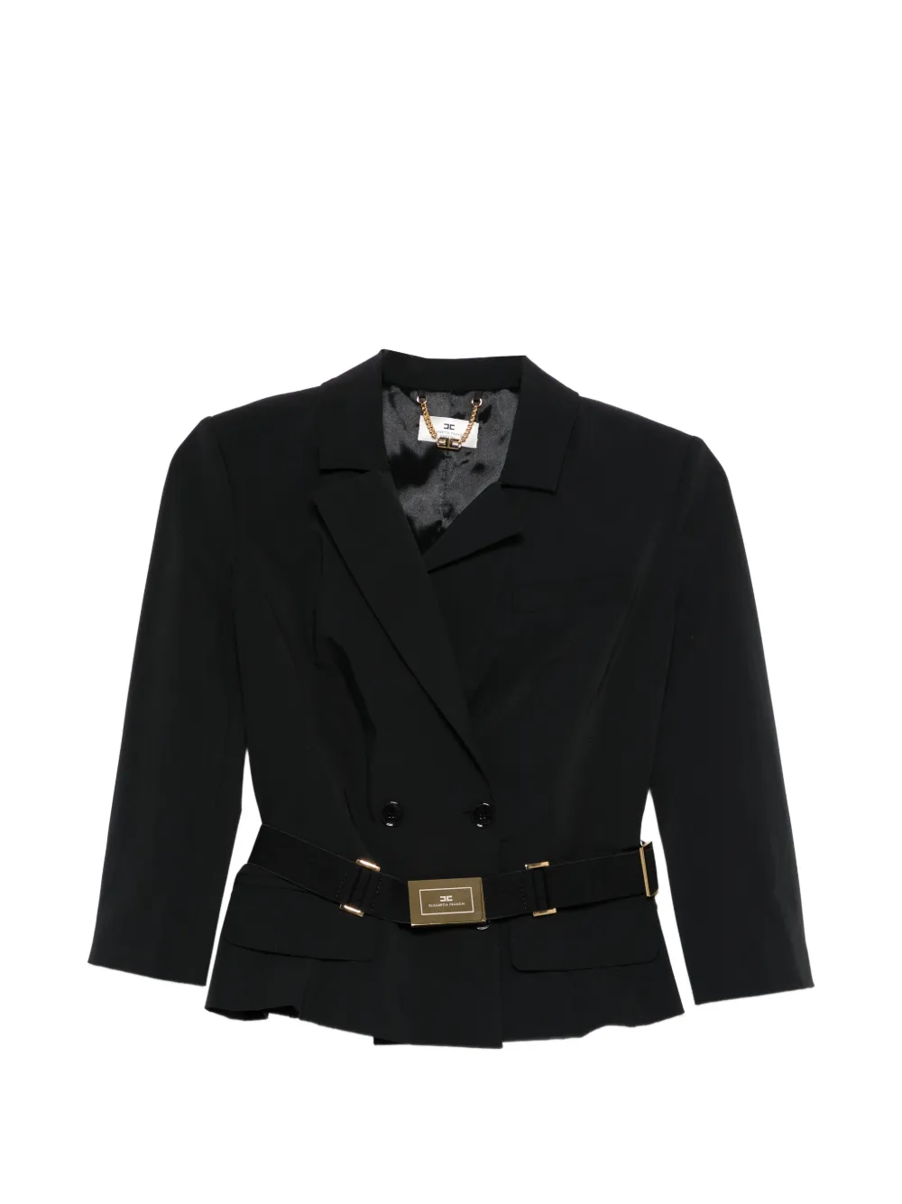 Пиджак с поясом Elisabetta Franchi, черный
Пиджак с поясом Elisabetta Franchi, черный