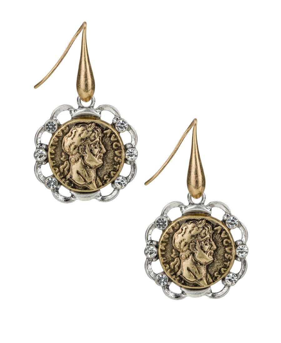 Позолоченные серьги-подвески в виде монет Patricia Nash, Antique Gold/Antique
Позолоченные серьги-подвески в виде монет Patricia Nash, Antique Gold/Antique