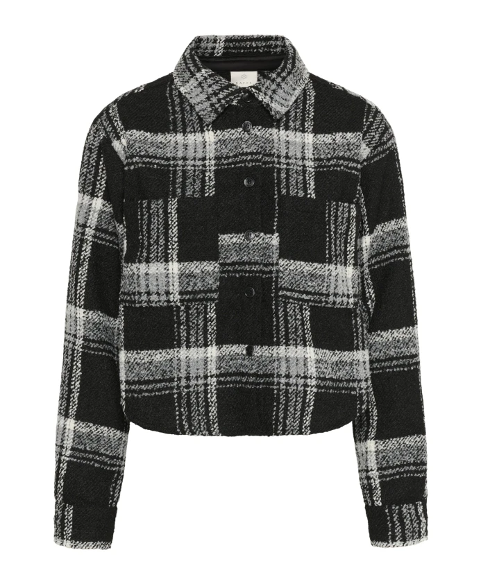 Блузка в клетку укороченной длины Kaffe, черный
Блузка в клетку укороченной длины Kaffe, черный