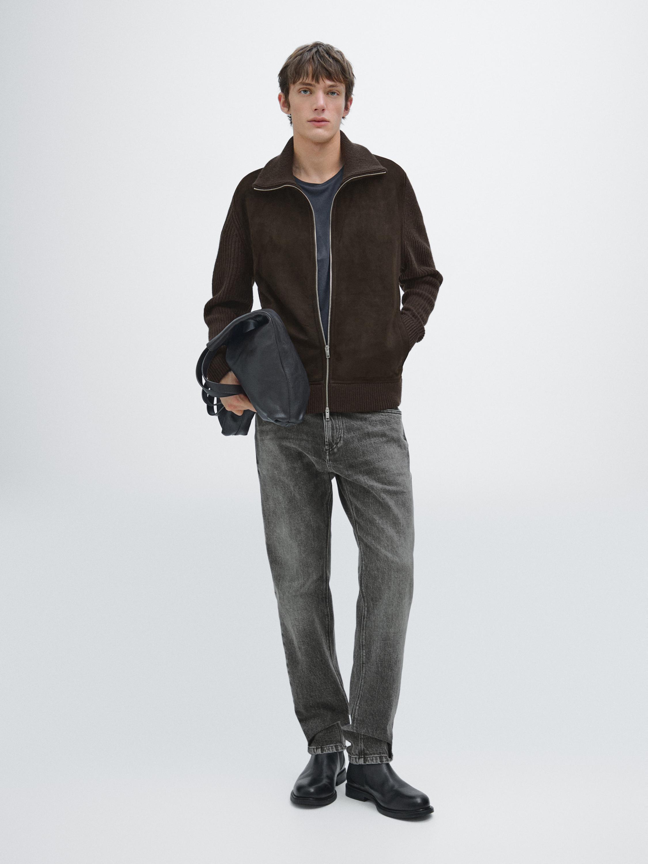 Контрастный жакет с воротником-стойкой Massimo Dutti, коричневый
Контрастный жакет с воротником-стойкой Massimo Dutti, коричневый