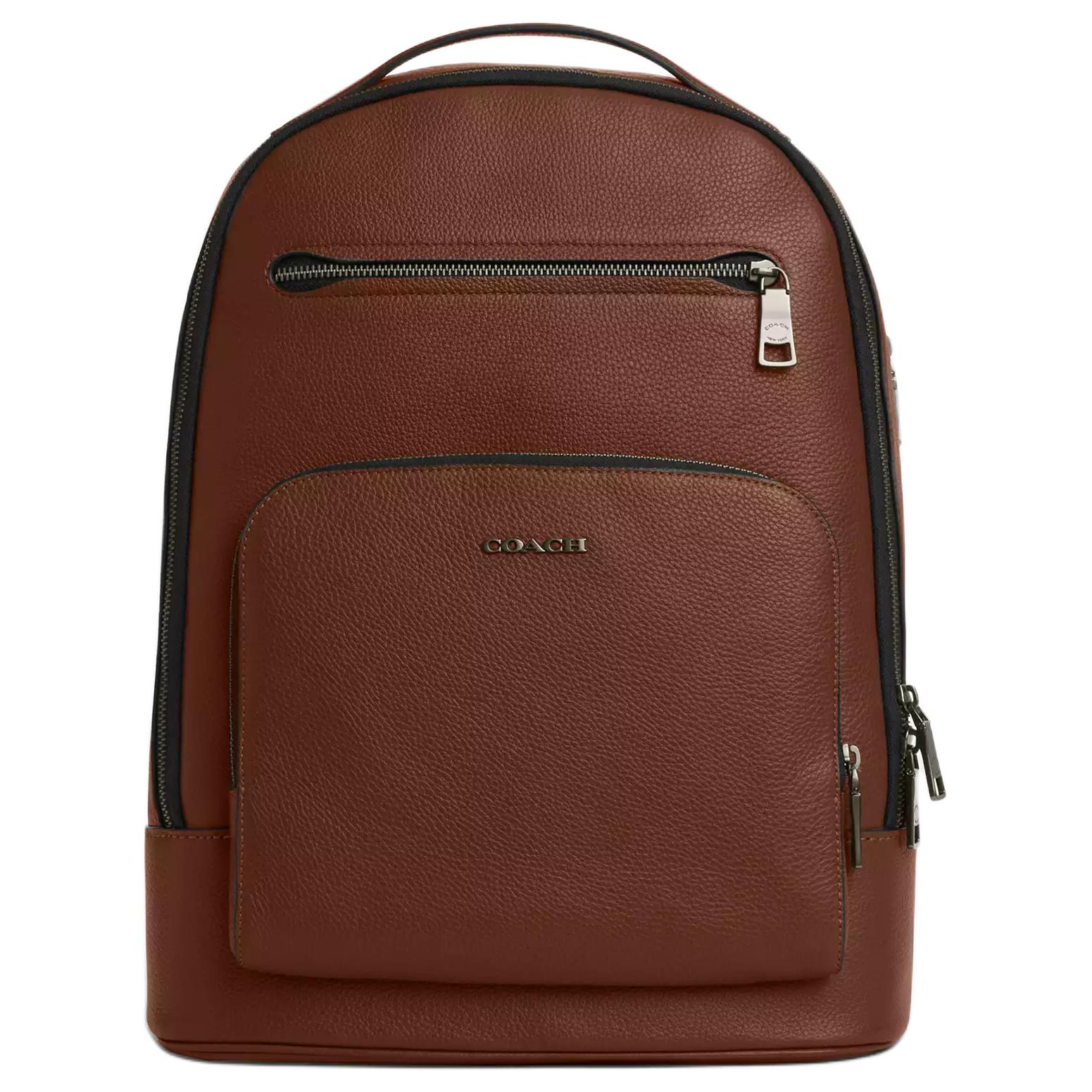 COACH Этан Рюкзак из личиевой зернистой кожи большой мужской коричневый
COACH Этан Рюкзак из личиевой зернистой кожи большой мужской коричневый