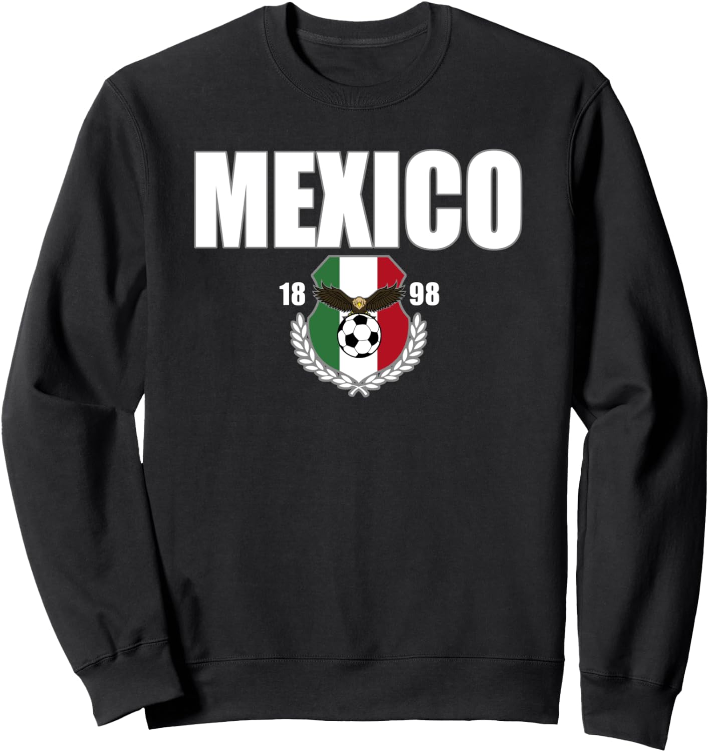 Футболка с крупным жирным текстом, футбольным мячом и флагом Мексики Trendy Apparel, черный
Футболка с крупным жирным текстом, футбольным мячом и флагом Мексики Trendy Apparel, черный