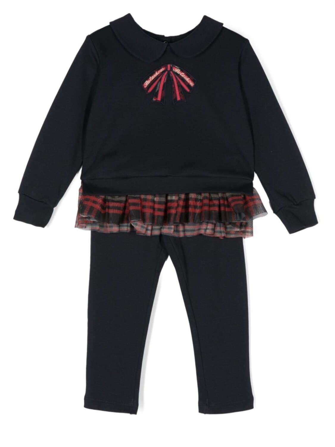 Спортивный костюм с оборками Patachou, синий
Спортивный костюм с оборками Patachou, синий