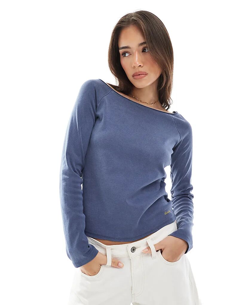 Топ с открытыми плечами Superdry Bardot темно-синего цвета с эффектом потертости
Топ с открытыми плечами Superdry Bardot темно-синего цвета с эффектом потертости