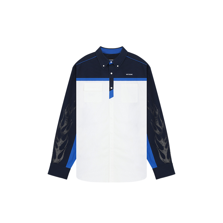 WE11DONE Мужская синяя рубашка
WE11DONE Мужская синяя рубашка
