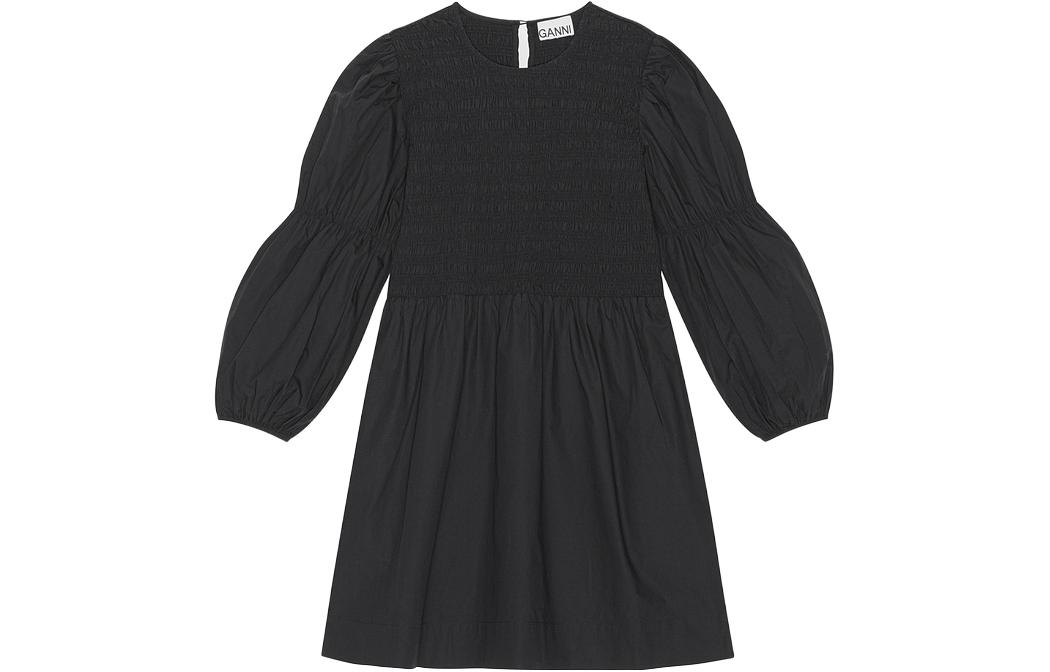 Длинное платье с длинными рукавами черное GANNI
Длинное платье с длинными рукавами черное GANNI