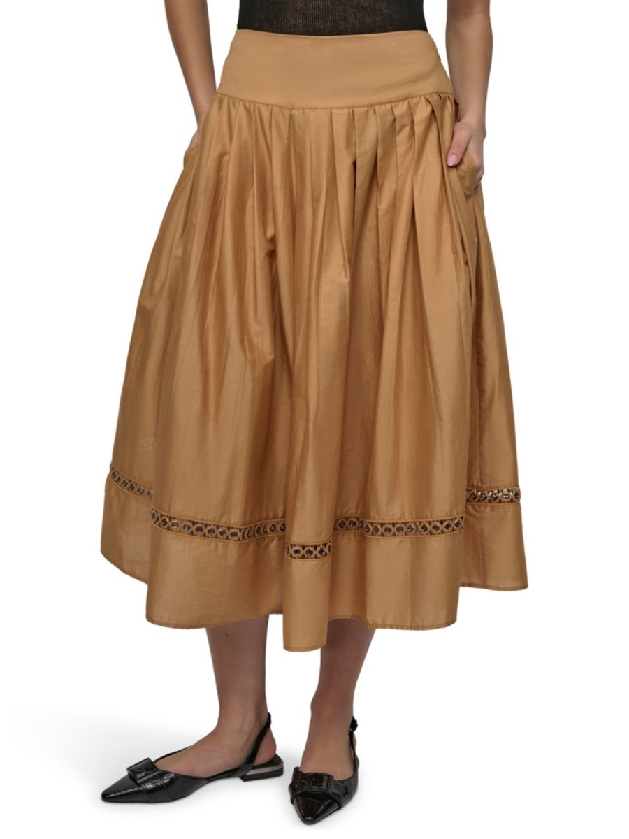 Юбка миди из хлопковой вуали с заниженной талией DKNY, цвет Whiskey
Юбка миди из хлопковой вуали с заниженной талией DKNY, цвет Whiskey