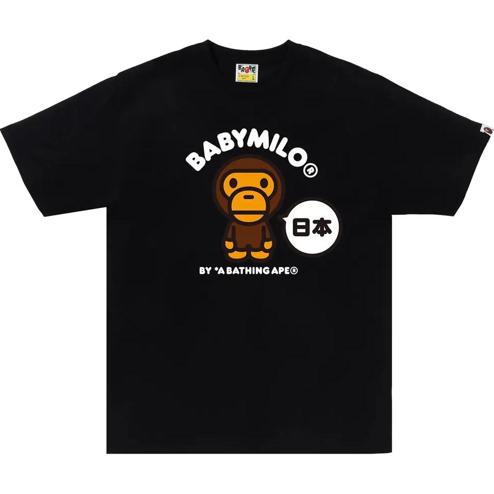 Bape Japan Baby Milo II футболка SS25 A BATHING APE, черный
Bape Japan Baby Milo II футболка SS25 A BATHING APE, черный