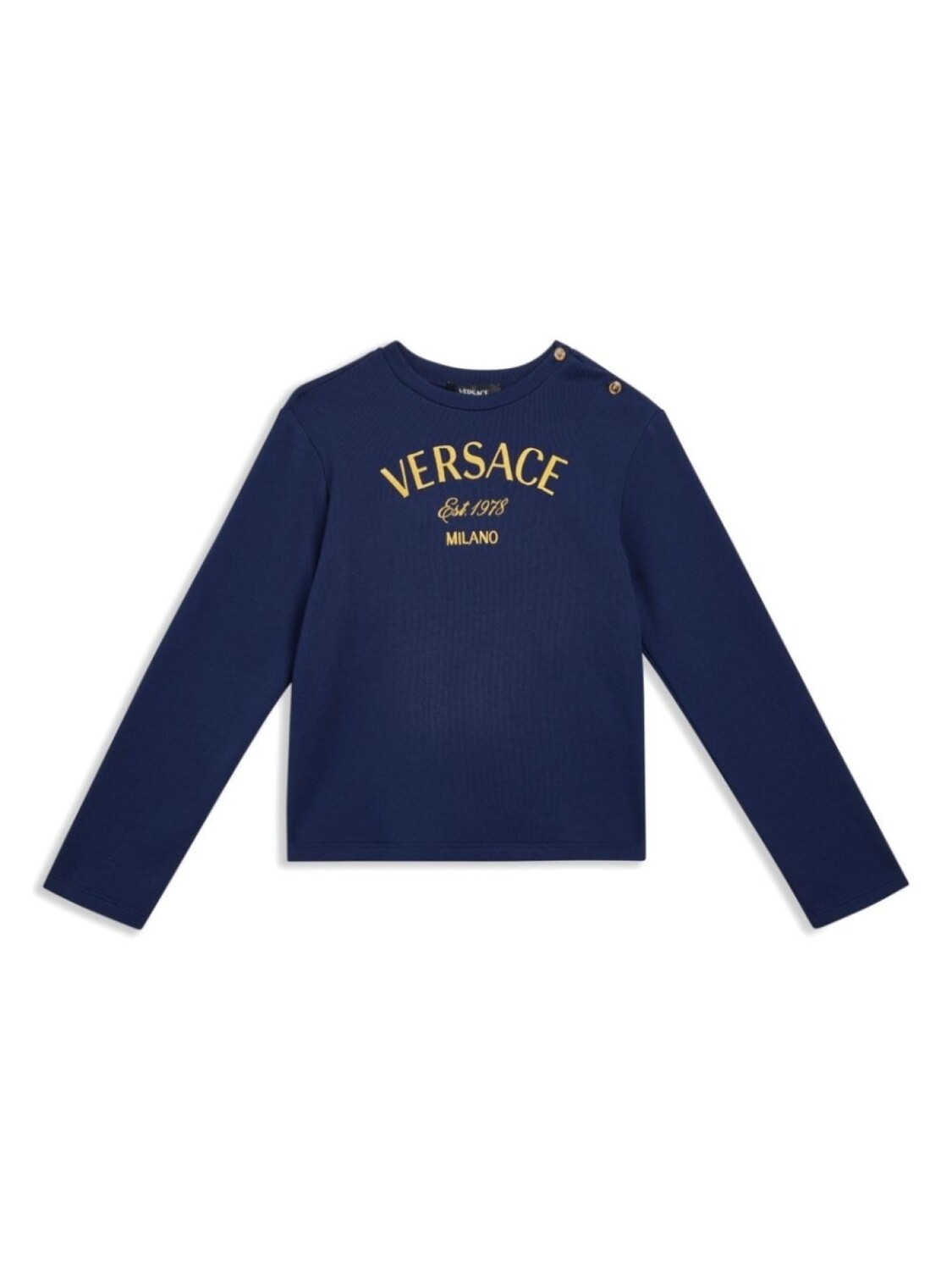 Versace Kids хлопковая толстовка с вышитым логотипом, синий
Versace Kids хлопковая толстовка с вышитым логотипом, синий