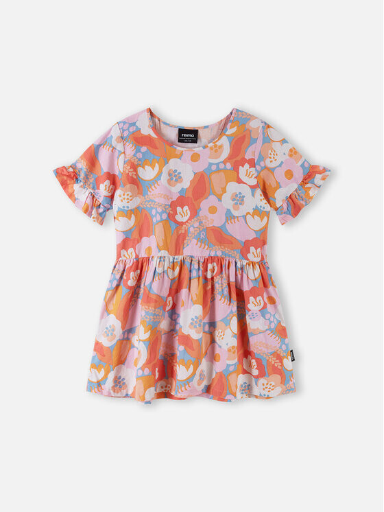 Платье на каждый день, стандартного кроя Reima, оранжевый 
Платье на каждый день, стандартного кроя Reima, оранжевый