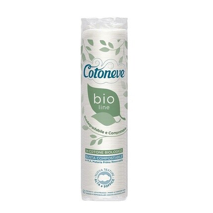 Cotoneve Bio Line круглые подушечки для снятия макияжа из органического хлопка, 60 шт., Cotoneve
Cotoneve Bio Line круглые подушечки для снятия макияжа из органического хлопка, 60 шт., Cotoneve