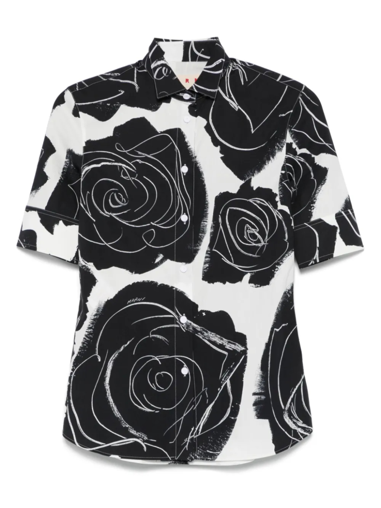 Рубашка с цветочным принтом Marni, белый
Рубашка с цветочным принтом Marni, белый