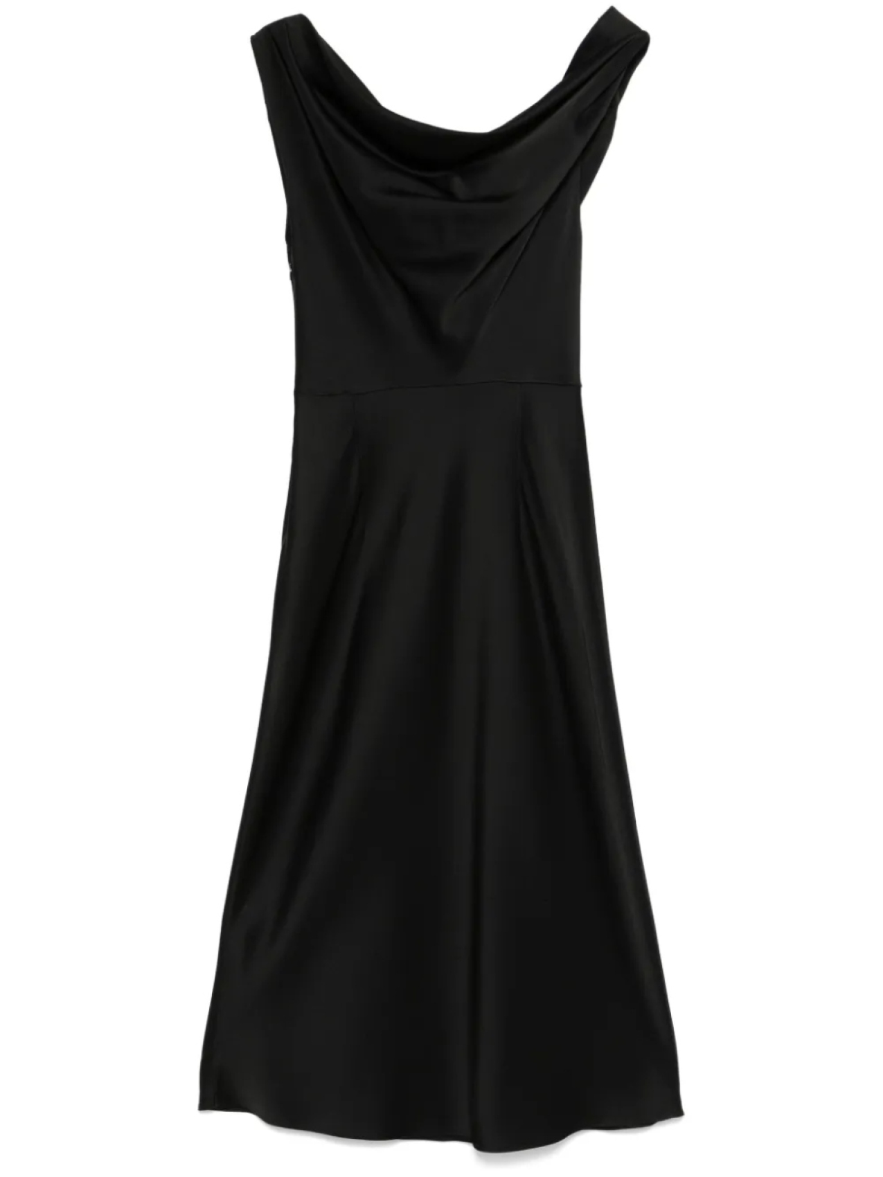 Платье миди Blumarine с воротником-хомутиком, черный 
Платье миди Blumarine с воротником-хомутиком, черный