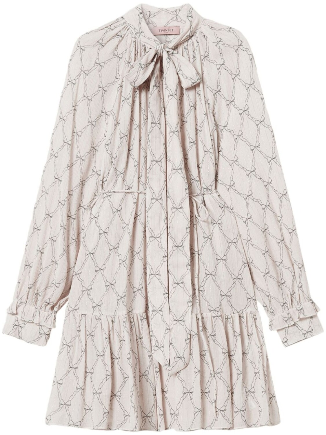 Мини-платье из крепона с бантом TWINSET, серый
Мини-платье из крепона с бантом TWINSET, серый