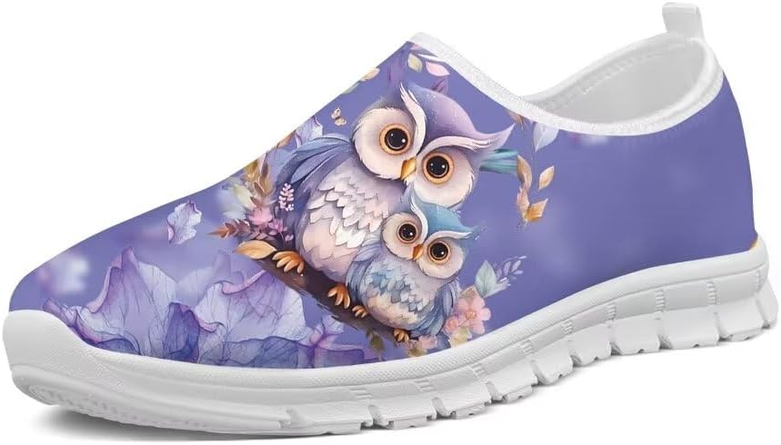 Женские кроссовки Forchrinse Purple Owl Plum Blossom для прогулок, мужские слипоны, теннисные кроссовки, модные с 3D принтом животных, повседневные лоферы, легкие
Женские кроссовки Forchrinse Purple Owl Plum Blossom для прогулок, мужские слипоны, теннисные кроссовки, модные с 3D принтом животных, повседневные лоферы, легкие