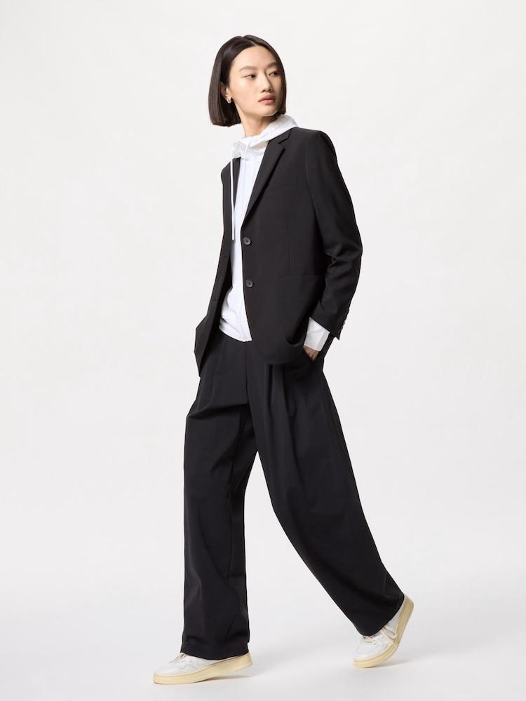 Ультраэластичные широкие брюки Uniqlo, черный
Ультраэластичные широкие брюки Uniqlo, черный