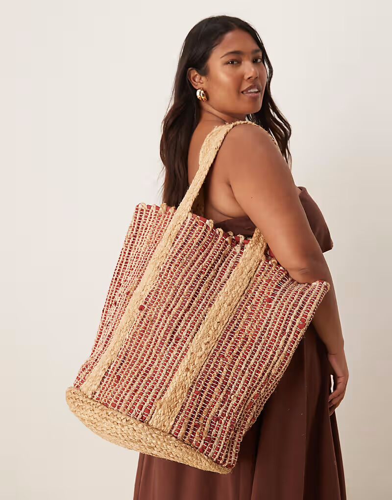 Сумка-тоут из соломенной джутовой ткани премиум-класса ASOS DESIGN в полоску, многоцветная
Сумка-тоут из соломенной джутовой ткани премиум-класса ASOS DESIGN в полоску, многоцветная