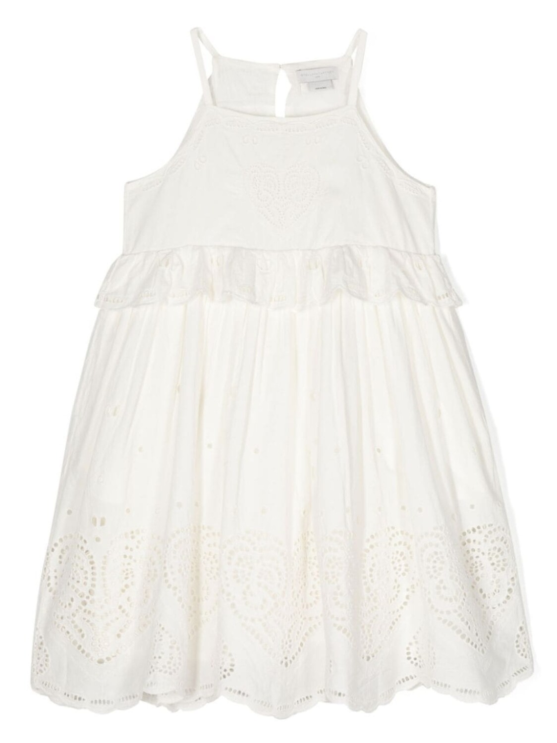 Stella McCartney Kids платье с английской вышивкой, нейтральный цвет
Stella McCartney Kids платье с английской вышивкой, нейтральный цвет