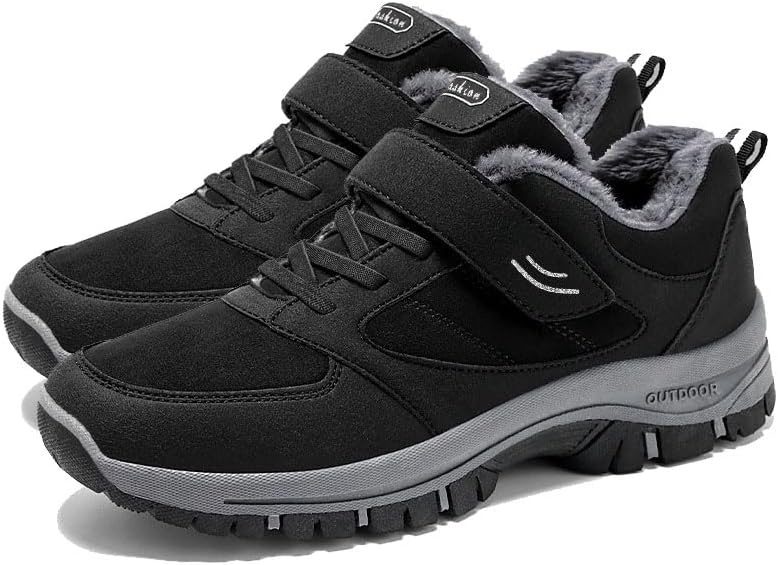 Мужские удобные зимние ботинки против скольжения с застежкой на липучке, повседневные кроссовки для пожилых ODIPON, Black
Мужские удобные зимние ботинки против скольжения с застежкой на липучке, повседневные кроссовки для пожилых ODIPON, Black