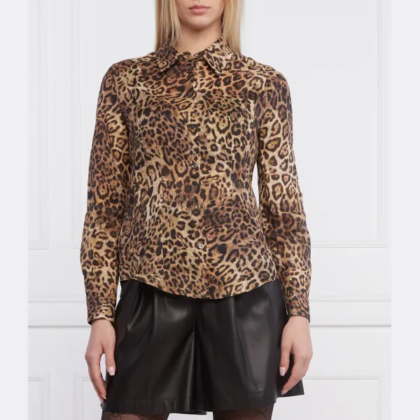 Рубашка классического кроя из льна мха Pinko, коричневый
Рубашка классического кроя из льна мха Pinko, коричневый