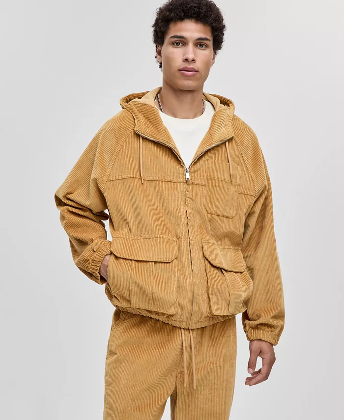 Мужская худи-куртка из вельвета свободного кроя Mode Of One, загар/бежевый
Мужская худи-куртка из вельвета свободного кроя Mode Of One, загар/бежевый