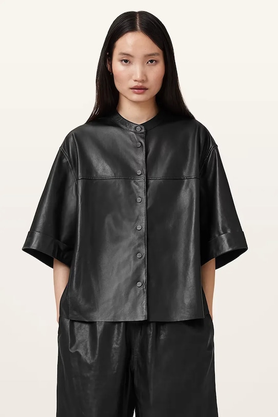 Кожаная рубашка JENNA Allsaints, черный
Кожаная рубашка JENNA Allsaints, черный