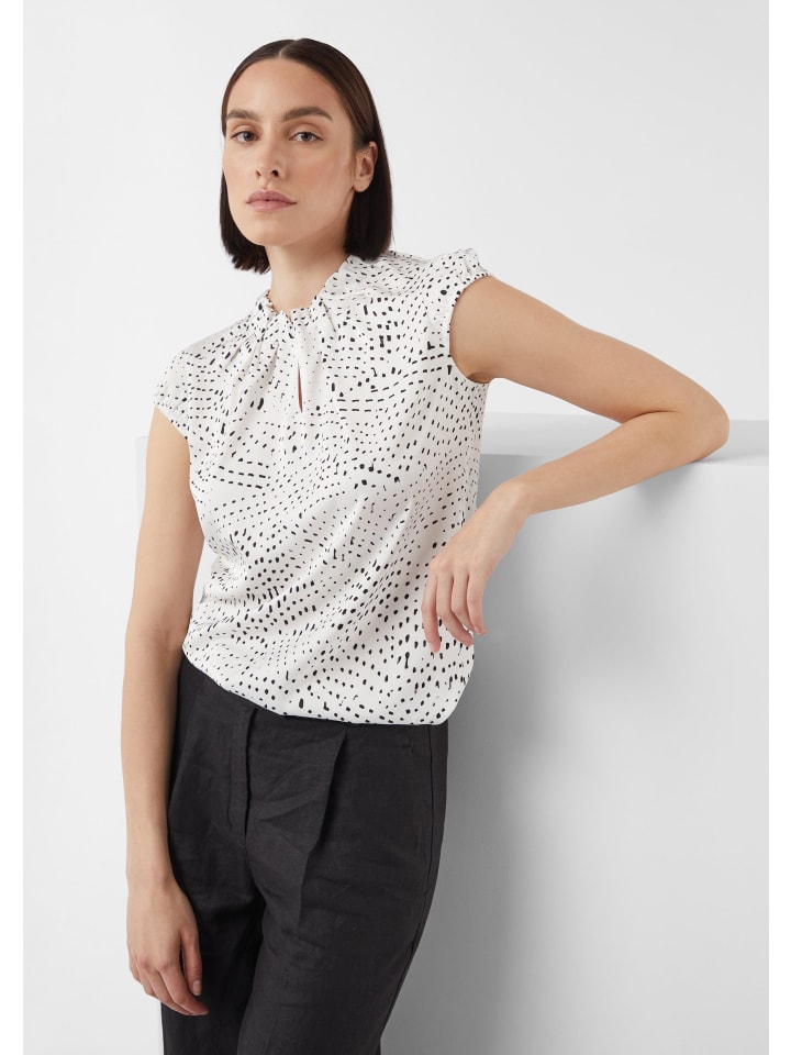 Блузка comma, белый 
Блузка comma, белый