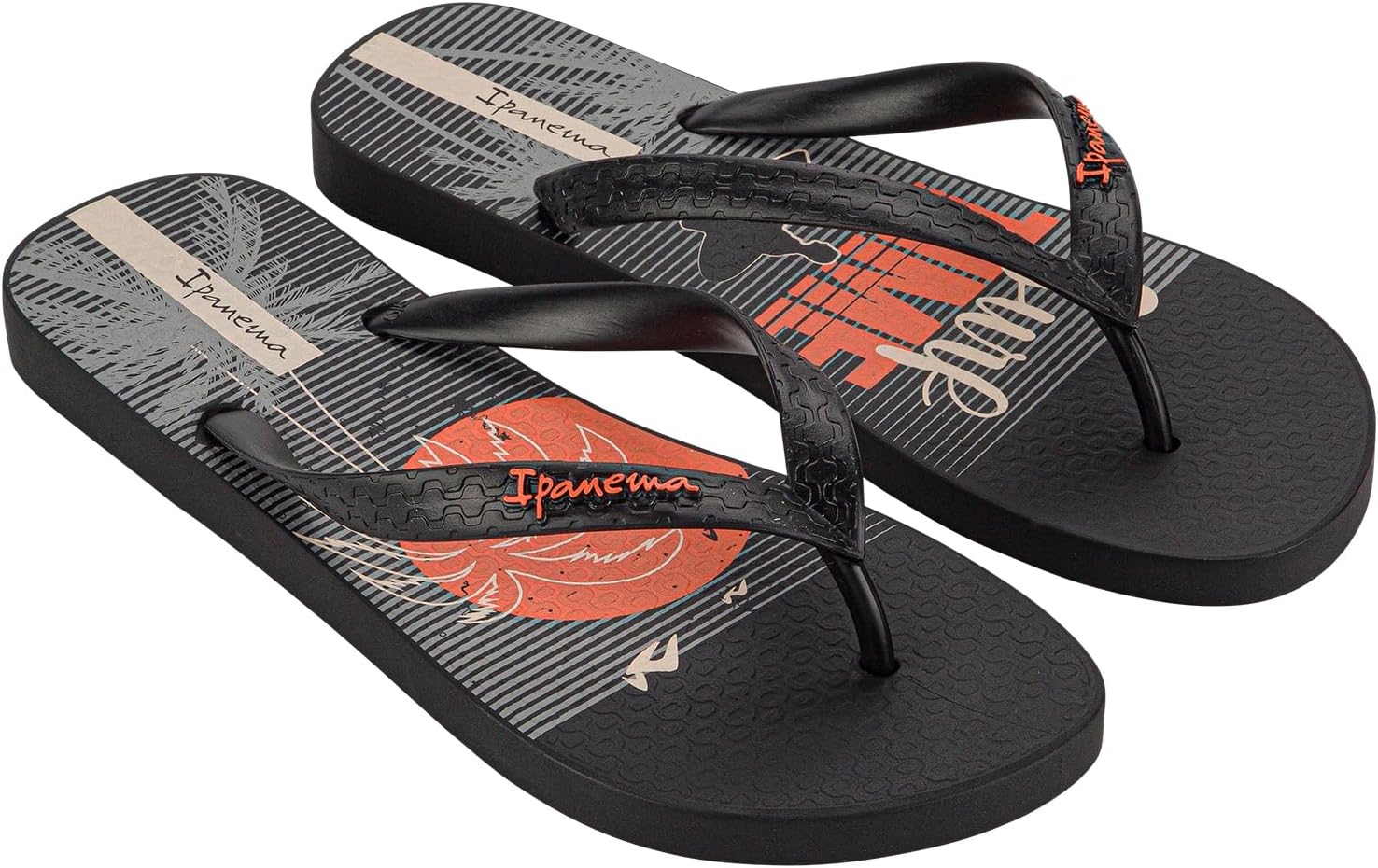 Мужские шлепанцы Ipanema, черный/оранжевый/бежевый
Мужские шлепанцы Ipanema, черный/оранжевый/бежевый