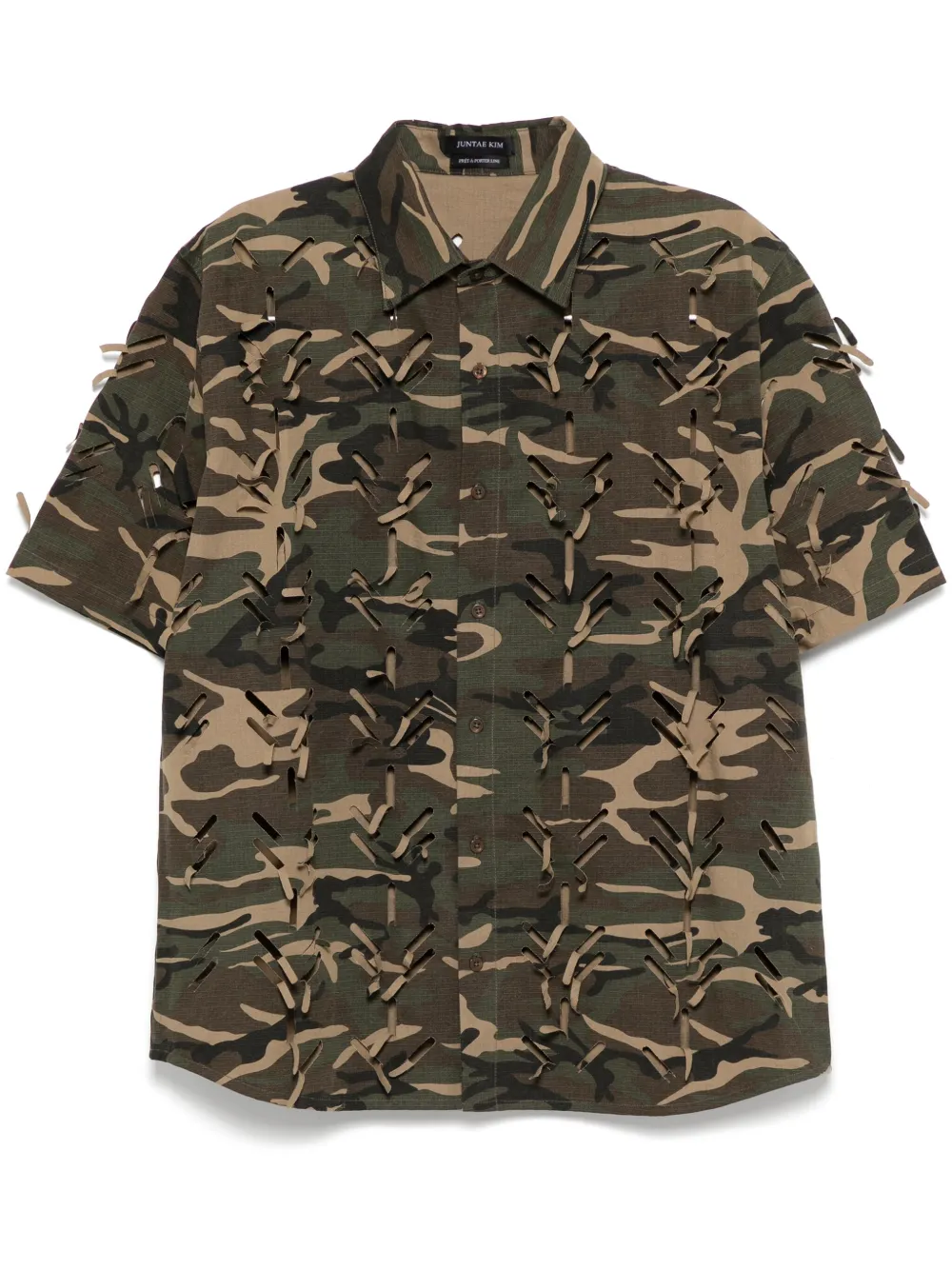 Рубашка с вырезами JUNTAE KIM, нейтральный
Рубашка с вырезами JUNTAE KIM, нейтральный