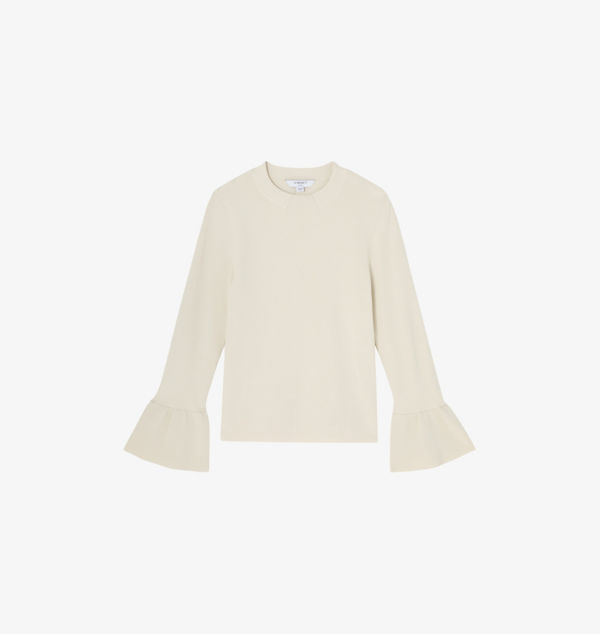 Вязаный топ Tabitha с расклешенными манжетами Lk Bennett, белый
Вязаный топ Tabitha с расклешенными манжетами Lk Bennett, белый