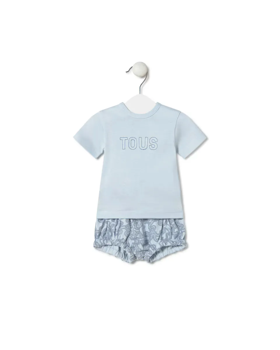 Детский набор из 2 предметов из хлопка Kaos с принтом Tous, голубой
Детский набор из 2 предметов из хлопка Kaos с принтом Tous, голубой