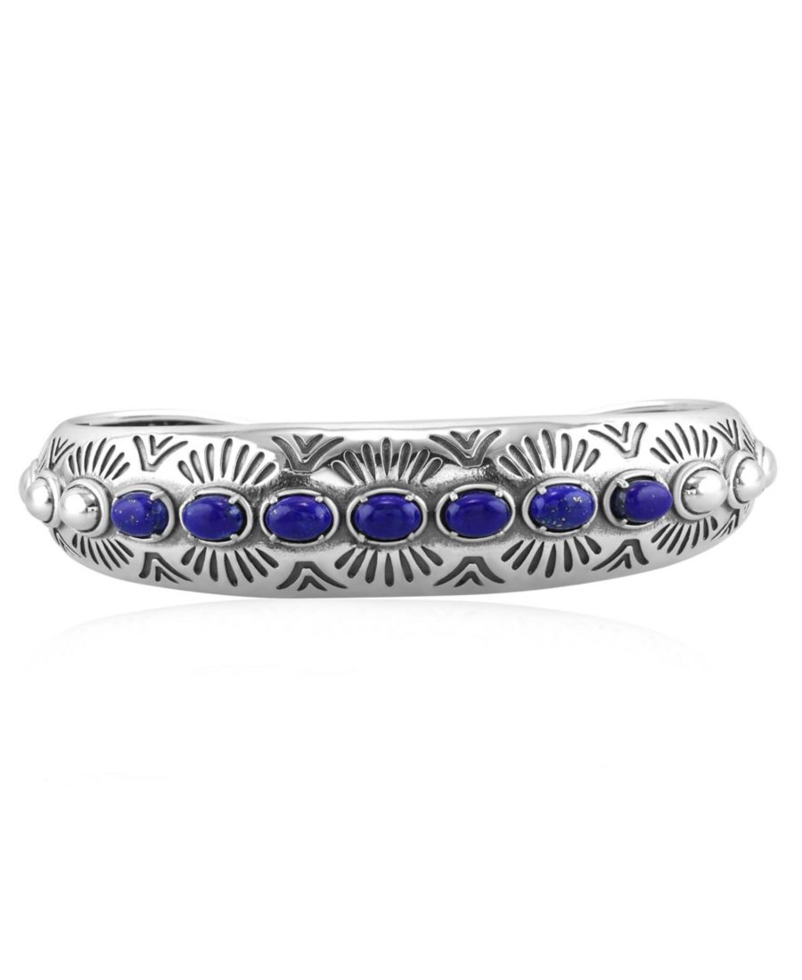 Браслет-манжета из стерлингового серебра с лазуритом, размер S American West Jewelry, No Color
Браслет-манжета из стерлингового серебра с лазуритом, размер S American West Jewelry, No Color