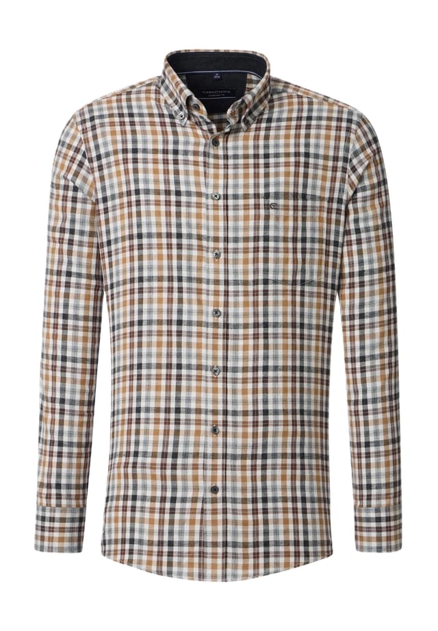 Повседневная рубашка удобного кроя с воротником на пуговицах Casamoda, бежевый
Повседневная рубашка удобного кроя с воротником на пуговицах Casamoda, бежевый