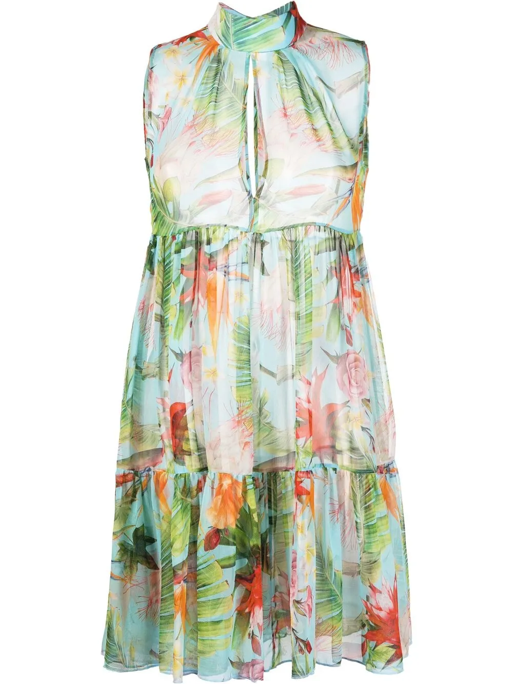 Короткое платье georgette с цветочным принтом Philipp Plein, синий
Короткое платье georgette с цветочным принтом Philipp Plein, синий